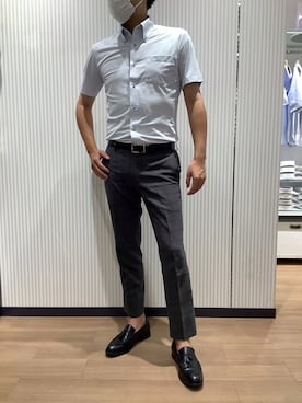 「アイテム（ビジネスシャツ）」を使った、BRICK HOUSE シャツ工房 鈴鹿イオンモール店さん（メンズ・178cm）の夏コーディネート