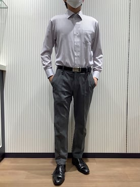 「アイテム（ビジネスシャツ）」を使った、BRICK HOUSE シャツ工房 鈴鹿イオンモール店さん（メンズ・170cm）の夏コーディネート