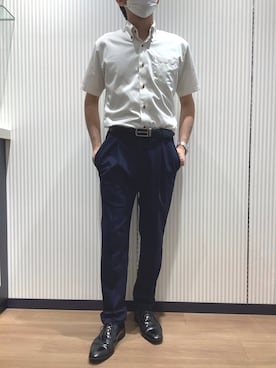 「アイテム（トップス）」を使った、BRICK HOUSE シャツ工房 鈴鹿イオンモール店さん（メンズ・170cm）の夏コーディネート