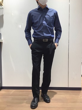 「アイテム（ビジネスシャツ）」を使った、BRICK HOUSE シャツ工房 鈴鹿イオンモール店さん（メンズ・170cm）の夏コーディネート