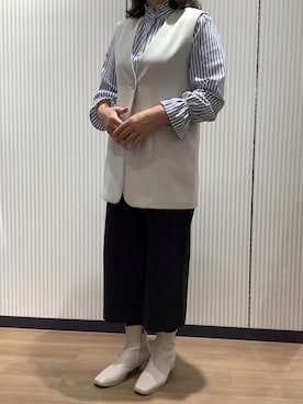 BRICK HOUSE シャツ工房 鈴鹿イオンモール店さん（レディース・163cm）の冬コーディネート