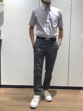「アイテム（トップス）」を使った、BRICK HOUSE シャツ工房 鈴鹿イオンモール店さん（メンズ・170cm）の夏コーディネート