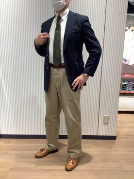 BRICK HOUSE シャツ工房 鈴鹿イオンモール店さん(メンズ・178cm)の冬コーディネート
