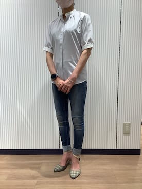 BRICK HOUSE シャツ工房 鈴鹿イオンモール店さん（レディース・156cm）の夏コーディネート