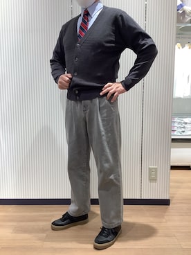 BRICK HOUSE シャツ工房 鈴鹿イオンモール店さん（メンズ・178cm）の冬コーディネート
