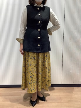「アイテム（ビジネスシャツ）」を使った、BRICK HOUSE シャツ工房 鈴鹿イオンモール店さん（レディース・164cm）の秋コーディネート