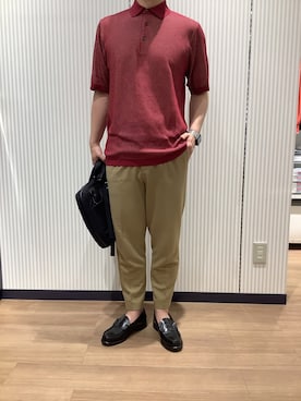 「ビズポロ」｜BRICK HOUSE シャツ工房 鈴鹿イオンモール店さん（メンズ・170cm）の春コーディネート