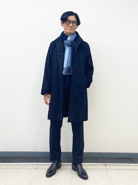 「アイテム（その他アウター）」を使った、MI (Gentleman Macintosh London)さん（メンズ・176cm）の秋コーディネート