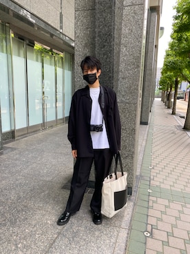 「DEVICE+（デバイスプラス）のアイテム」を使った、yoppi520さん（メンズ・170cm）の夏コーディネート