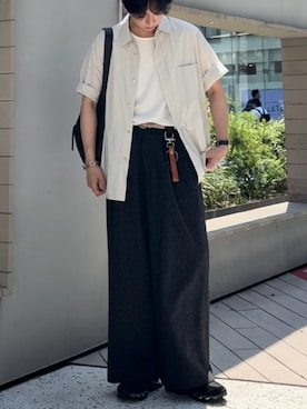 「アイテム（シャツ/ブラウス）」を使った、ひらひらさん（メンズ・180cm）の夏コーディネート