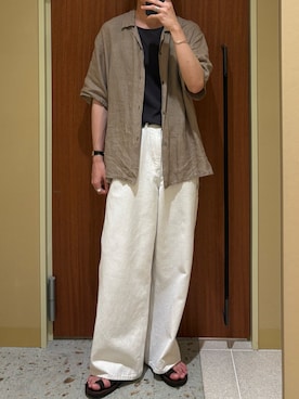 「YLEVE（イレーヴ）のアイテム」を使った、ひらひらさん（メンズ・180cm）の夏コーディネート