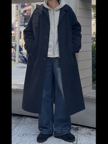 LIDNM（リドム）の「STRECCAN REVER COAT（チェスターコート）」 - WEAR