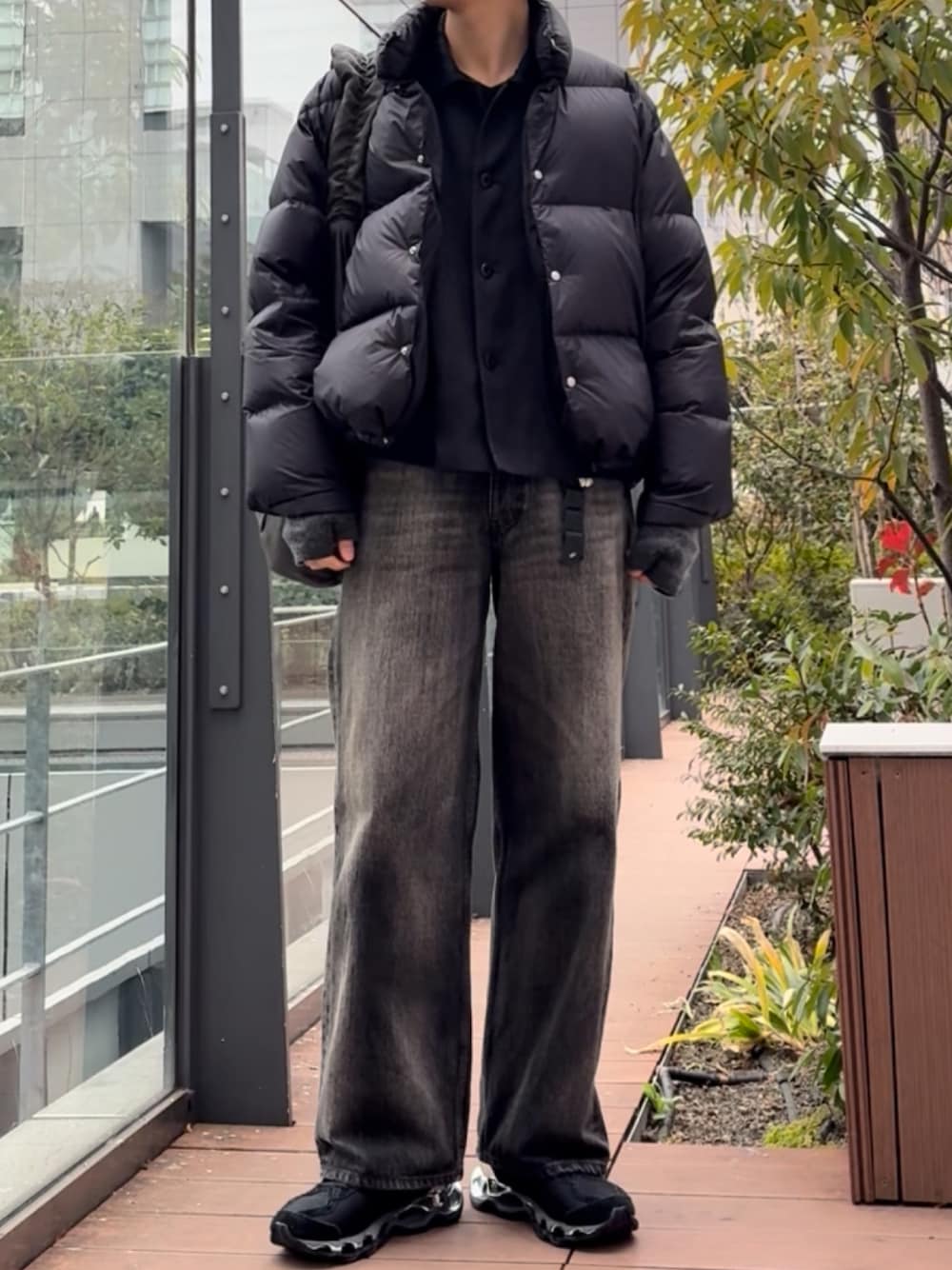LINEN CROPPED CHORE JACKETを使った人気ファッションコーディネート