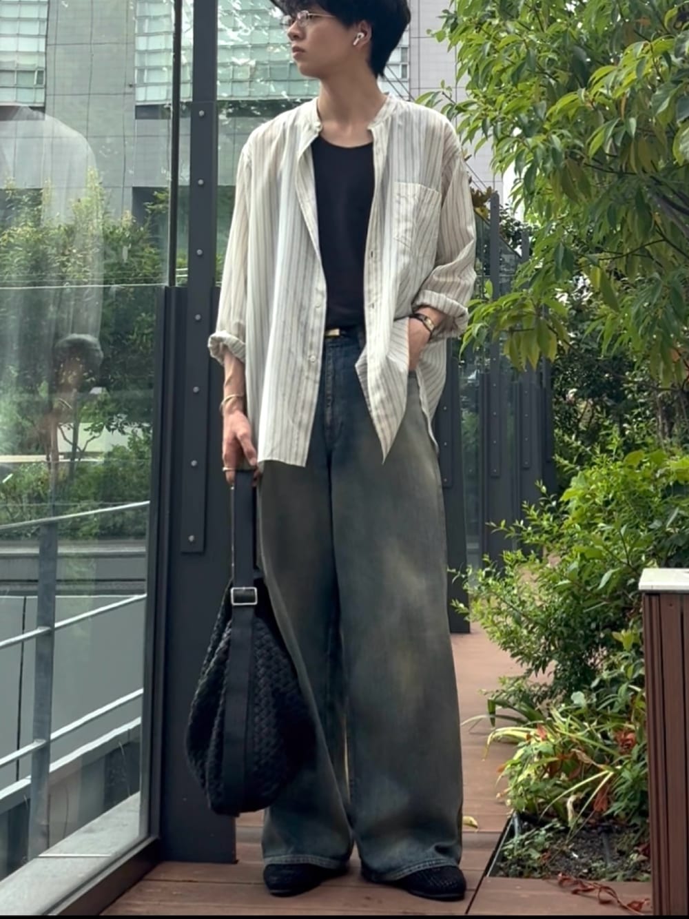 Llife（ライフ）の「Llife COW LEATHER MESH BAG（ショルダーバッグ