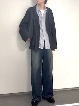 「LIDNM（リドム）のアイテム（ジャケット/アウター）」を使った、ひらひらさん（メンズ・180cm）の春コーディネート
