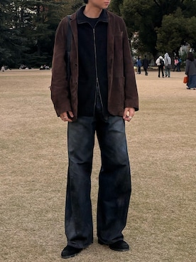 「アイテム（テーラードジャケット）」を使った、ひらひらさん（メンズ・180cm）の秋コーディネート