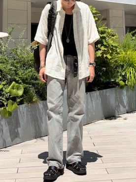 「アイテム（ネックレス）」を使った、ひらひらさん（メンズ・180cm）の夏コーディネート