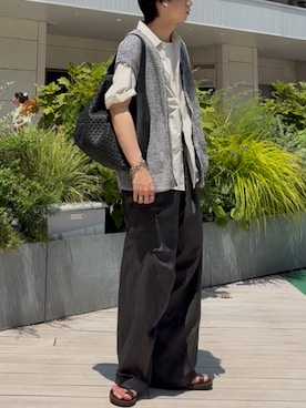 「Llife（ライフ）のアイテム（財布/小物）」を使った、ひらひらさん（メンズ・180cm）の夏コーディネート