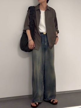 「LIDNM（リドム）のアイテム」を使った、ひらひらさん（メンズ・180cm）の夏コーディネート