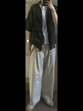「みんなの白Tフェス」｜「アイテム（財布/小物）」を使った、ひらひらさん（メンズ・180cm）の夏コーディネート