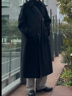 「YLEVE（イレーヴ）のアイテム」を使った、ひらひらさん（メンズ・180cm）の冬コーディネート