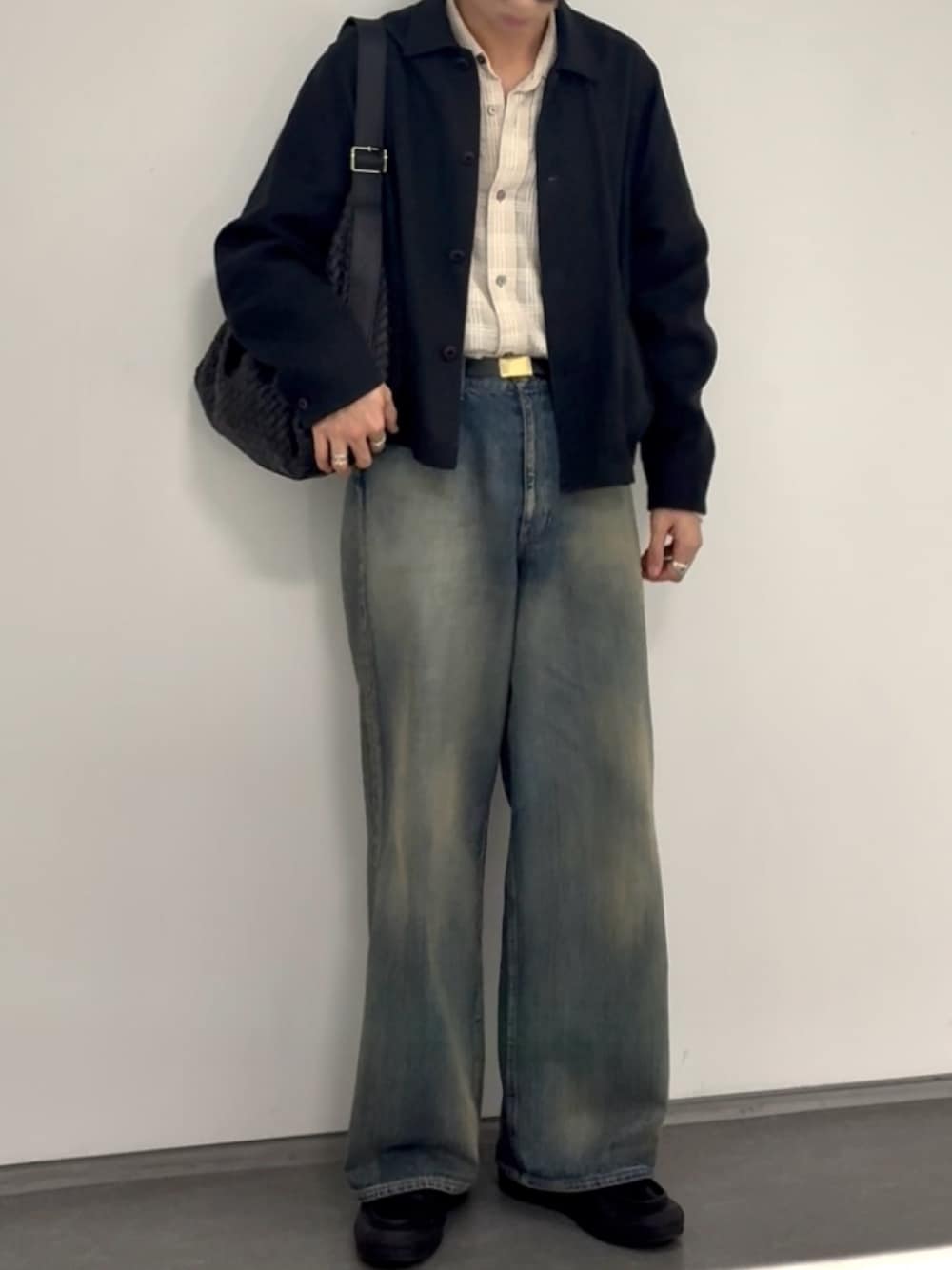 LINEN CROPPED CHORE JACKETを使った人気ファッションコーディネート