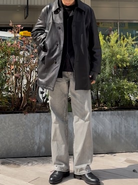 「KLEMAN（クレマン）のアイテム」を使った、ひらひらさん（メンズ・180cm）の冬コーディネート