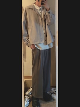 「epnok（エプノック）のアイテム（ブルゾン）」を使った、ひらひらさん（メンズ・180cm）の夏コーディネート