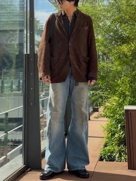 「アイテム（財布/小物）」を使った、ひらひらさん（メンズ・180cm）の秋コーディネート