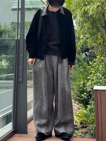 LIDNM（リドム）の「WOOL LINEN OXFORD BAGS（その他パンツ