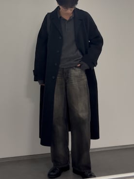 「アイテム（メガネ）」を使った、ひらひらさん（メンズ・180cm）の冬コーディネート