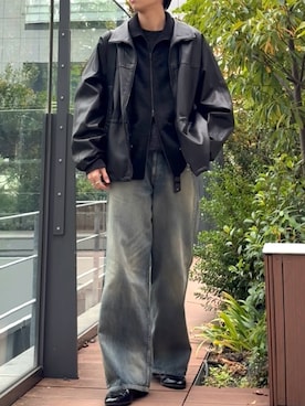 「アイテム（ベスト）」を使った、ひらひらさん（メンズ・180cm）の秋コーディネート