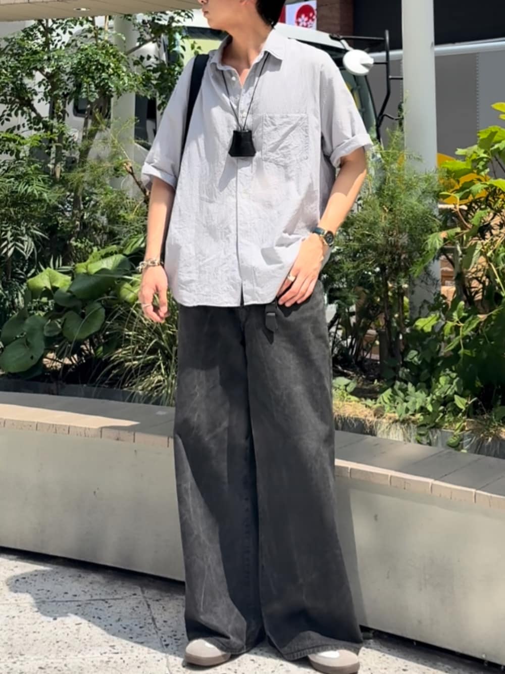 Llife（ライフ）の「Llife COW LEATHER MESH BAG（ショルダー