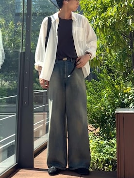 Llife COW LEATHER MESH BAGを使った人気ファッションコーディネート