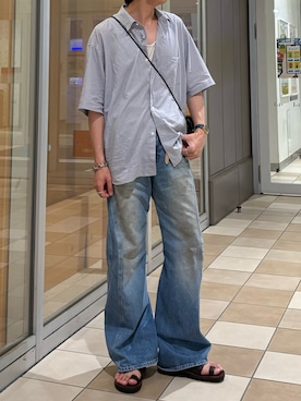 「アイテム（シューズ）」を使った、ひらひらさん（メンズ・180cm）の夏コーディネート