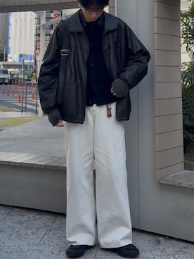 「YLEVE（イレーヴ）のアイテム」を使った、ひらひらさん（メンズ・180cm）の冬コーディネート