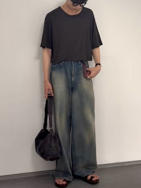 「YLEVE（イレーヴ）のアイテム」を使った、ひらひらさん（メンズ・180cm）の夏コーディネート