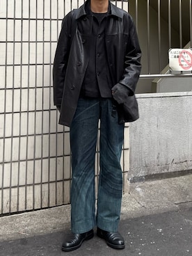 「YLEVE（イレーヴ）のアイテム」を使った、ひらひらさん（メンズ・180cm）の冬コーディネート