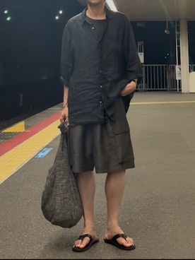 「YLEVE（イレーヴ）のアイテム」を使った、ひらひらさん（メンズ・180cm）の夏コーディネート
