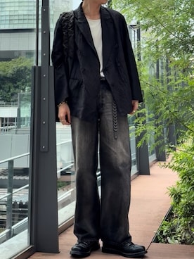 「アイテム（その他シューズ）」を使った、ひらひらさん（メンズ・180cm）の秋コーディネート