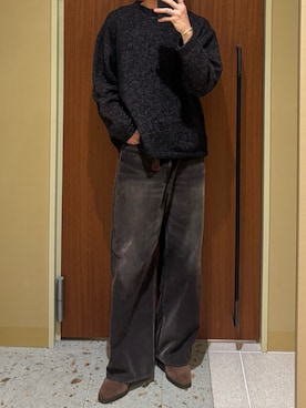 「アイテム（バングル/リストバンド）」を使った、ひらひらさん（メンズ・180cm）の秋コーディネート