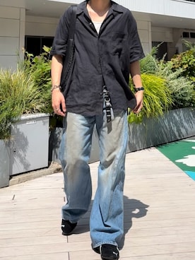 「アイテム（キーケース/キーアクセサリー）」を使った、ひらひらさん（メンズ・180cm）の秋コーディネート