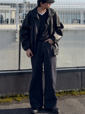 「LIDNM（リドム）のアイテム」を使った、ひらひらさん（メンズ・180cm）の春コーディネート