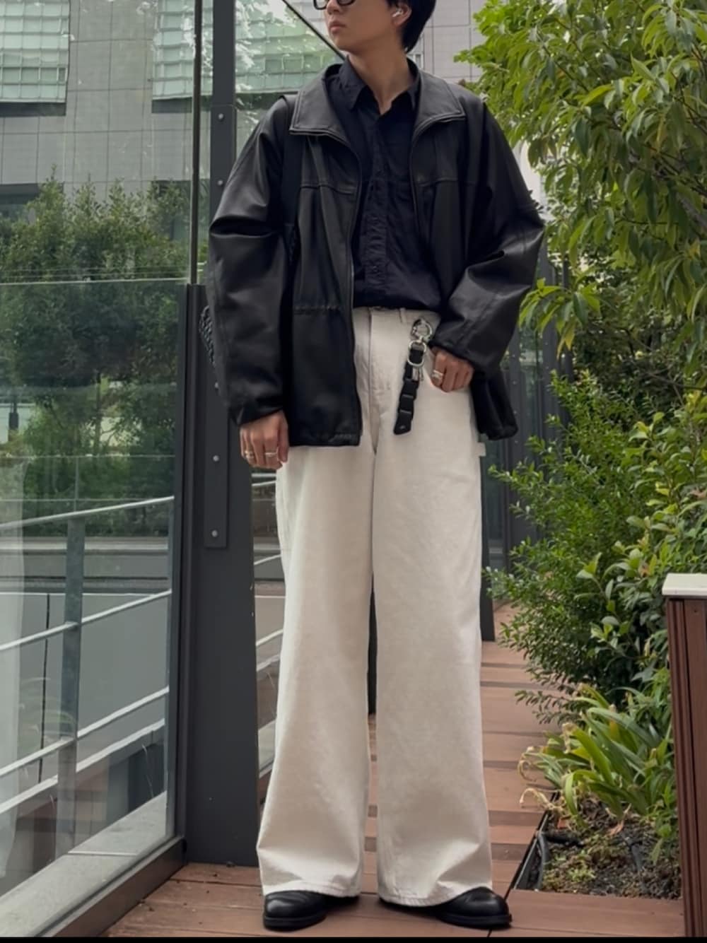 GOAT LEATHER TECH BLOUSONを使った人気ファッション