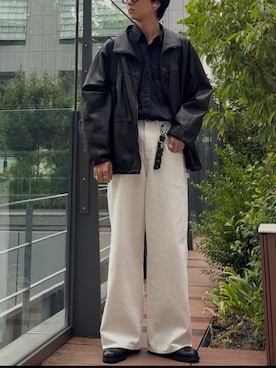 GOAT LEATHER TECH BLOUSONを使った人気ファッション