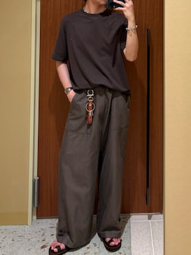「Hender Scheme（エンダースキーマ）のアイテム（財布/小物）」を使った、ひらひらさん（メンズ・180cm）の夏コーディネート