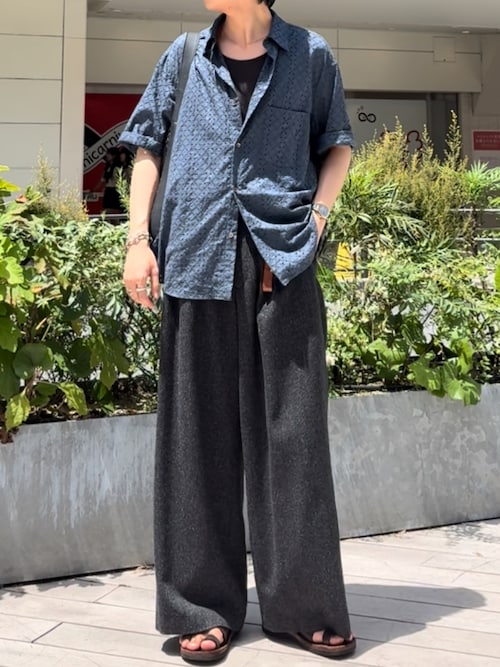 パンツ LIDNM SILK NEP WOOL PANTS LIDNM / Llife ONLINE STORE / SILK NEP WOOL PANTS