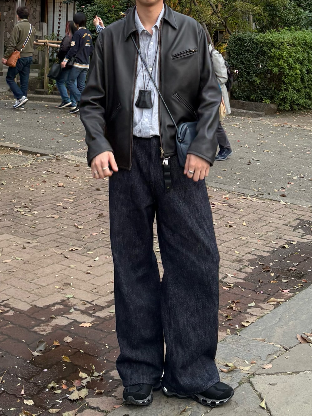 VINTAGE WASHED LEATHER ZIP Mサイズ LIDNM（リドム）の「VINTAGE WASHED LEATHER ZIP（ブルゾン