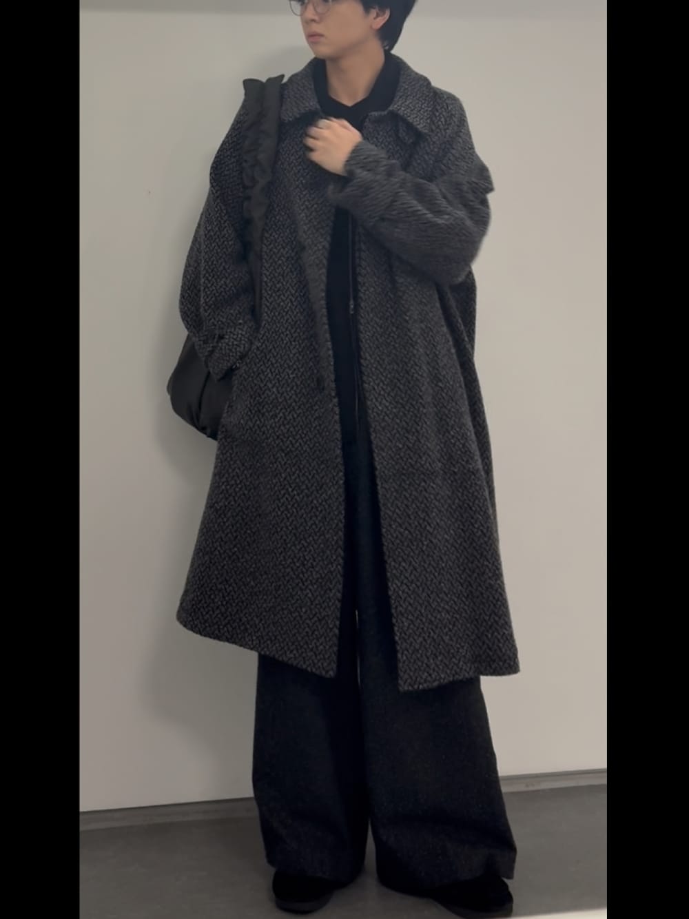 LIDNMリドムSILK NEP WOOL PANTS スラックスMサイズ LIDNM（リドム）の「SILK NEP WOOL PANTS（スラックス）」 - WEAR