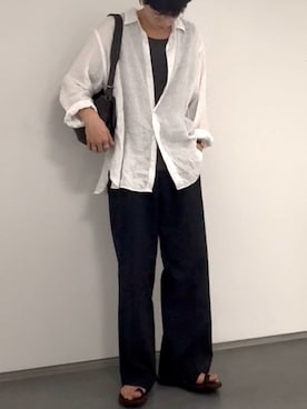 「LIDNM（リドム）のアイテム」を使った、ひらひらさん（メンズ・180cm）の夏コーディネート